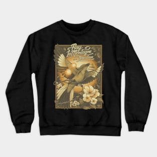 Bird Flower Crewneck Sweatshirt